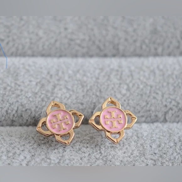 Tory Burch logo stud earrings - Picture 2 of 3